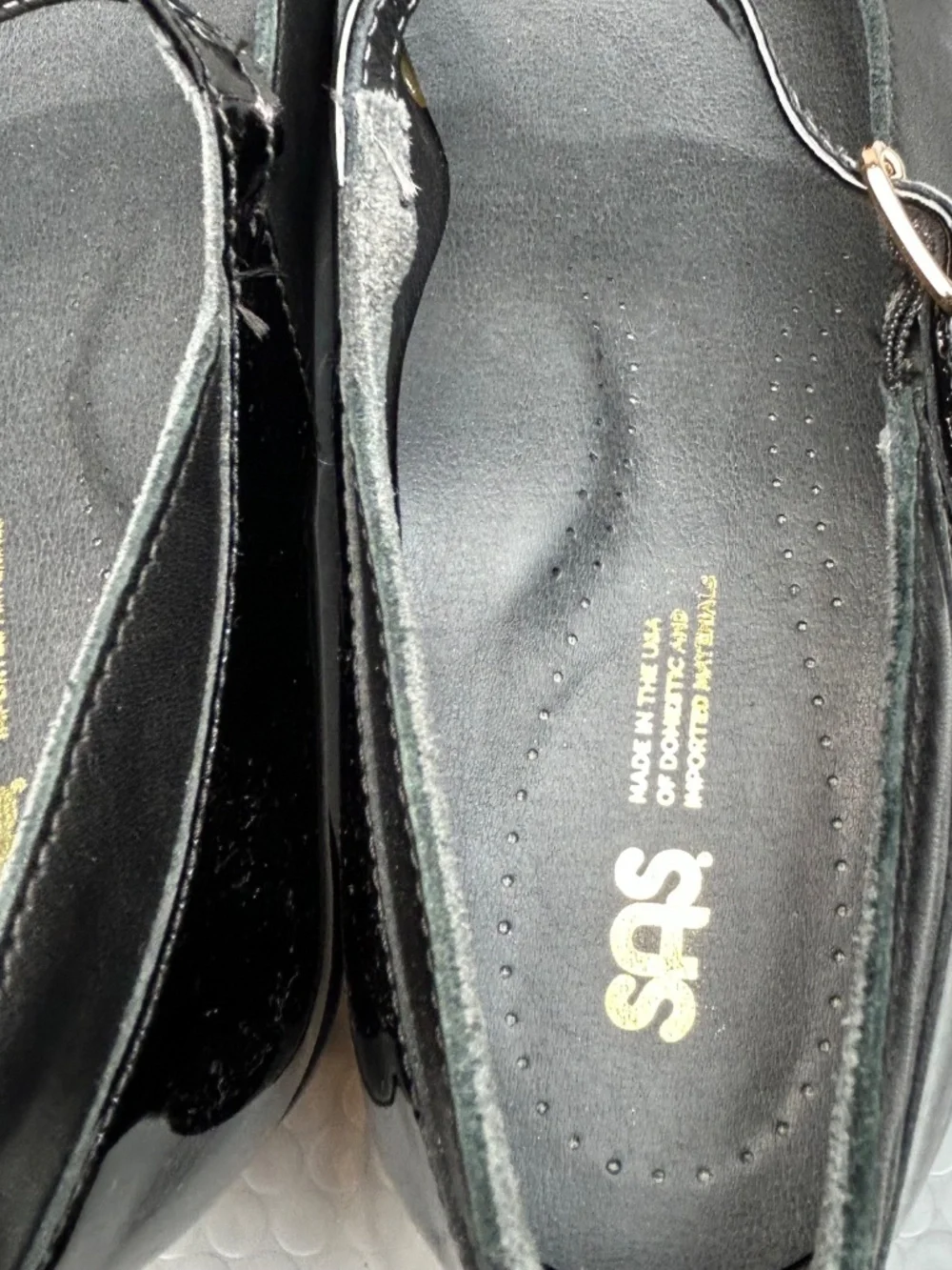 SAS Shoes Isabel Black Patent Leather Mary Jane Pump Heels US 8.5 EU 39 JP 24.5